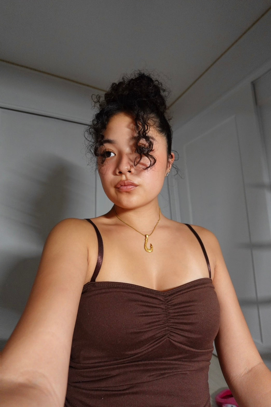 Fish hook necklace