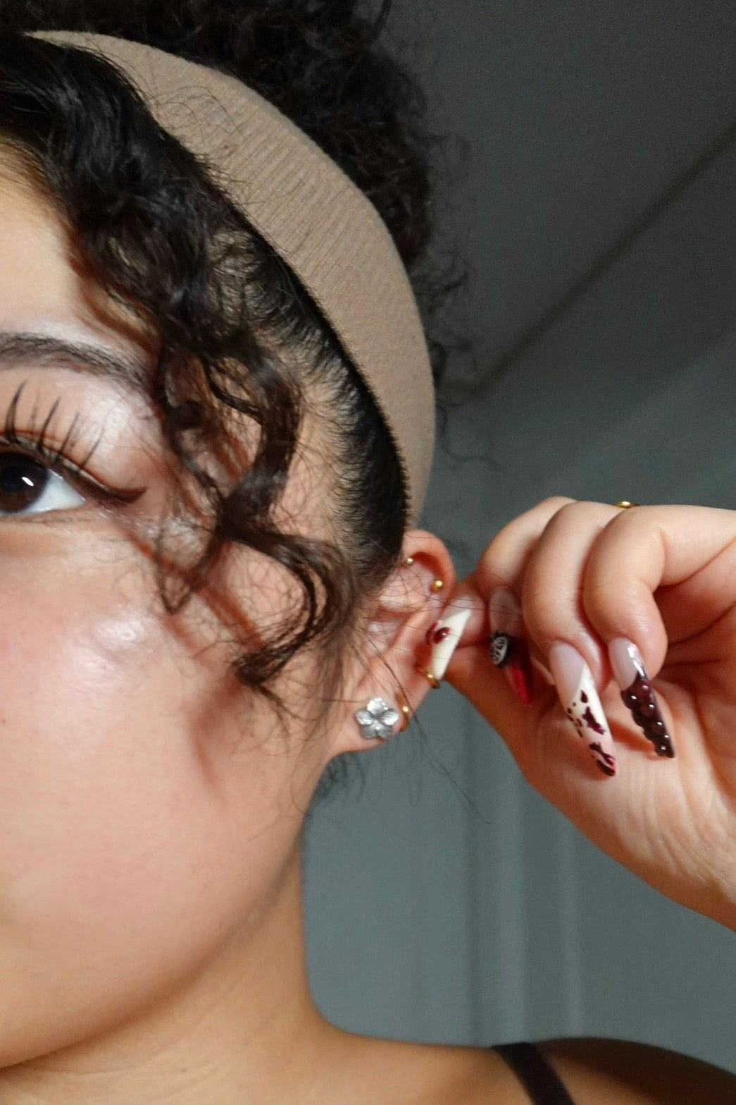 Plumeria earrings
