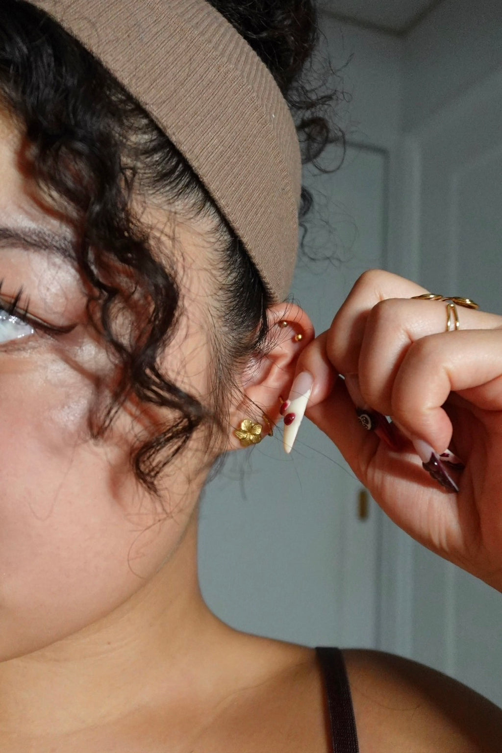 Plumeria earrings